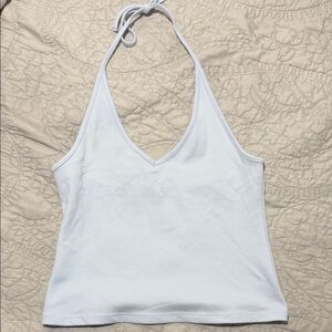 White Halter Top